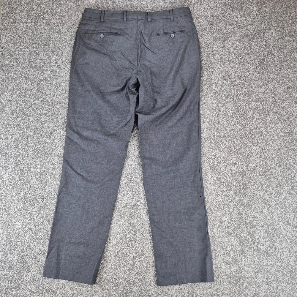 J. Hilburn‎ Dress Pants Mens 33x29.5 Gray Vitale Barberis Canonico Wool